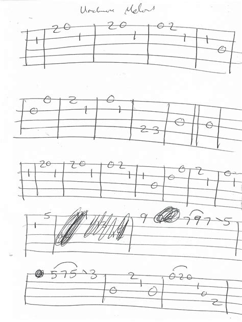 Unchained Melody Banjo Melody Tab Page 1 Of 2 Unchained Melody