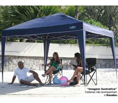 Kit Gazebo 3x3m Dobrável 2 Paredes Trixx Barraca Nautika 10 OFF