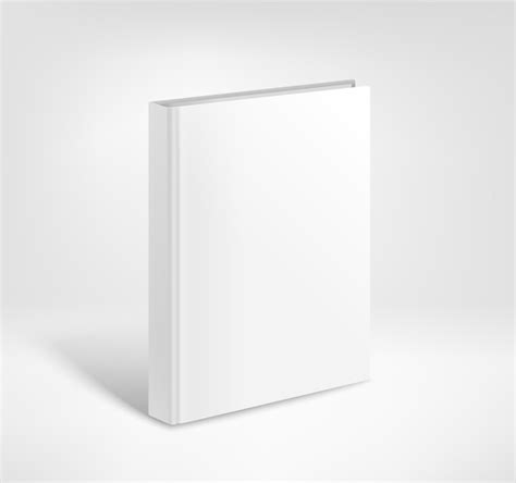 Libro De Tapa Dura En Blanco Plantilla De Libro De Papel Vector Premium