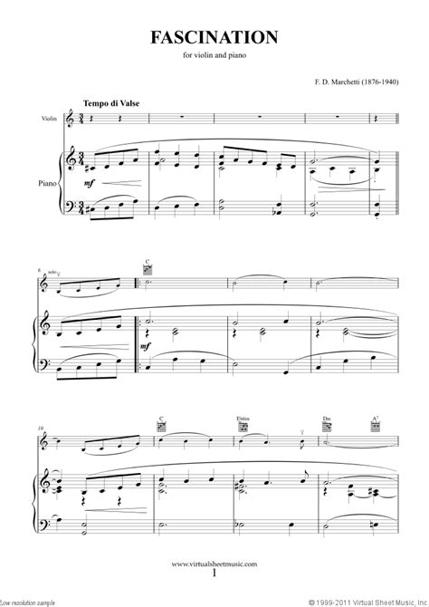 Marchetti Fascination Sheet Music For Violin And Piano Pdf