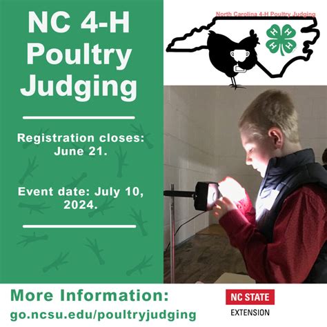 Poultry Judging Registration Now Open Nc State Extension