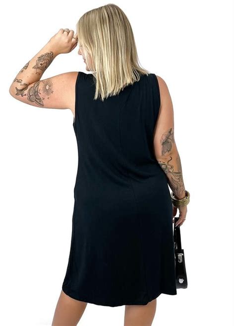 Miss Masy Plus Vestido Feminino Plus Size Vivi Preto