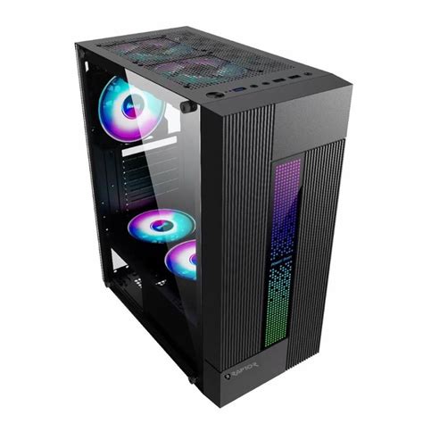 Jual Casing Gaming Raptor 1625 Tempered Glass RGB ATX Include PSU 500W