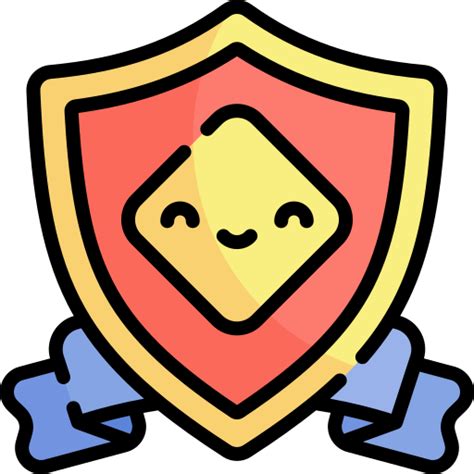 Badge Kawaii Lineal Color Icon