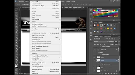 Curso De Photoshop Cs6 Aula 49 Layout Para Site Youtube