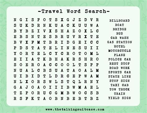 Kids Printable Travel Games I Printable Childrens Travel Games