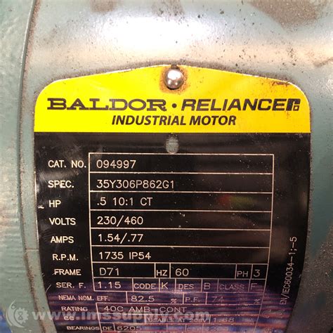 Baldor Hb382gh71e4 Dodge Quantis Hb382gh71er Gear Reducer Ims Supply