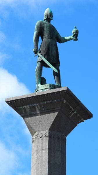 Statue Of Olav Tryggvason Trondheim