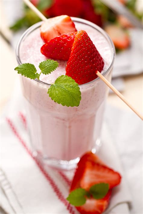 Recette Milk Shake Fraise Basilic Marie Claire