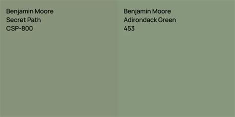 Benjamin Moore Secret Path Vs Benjamin Moore Beach Glass Comparison