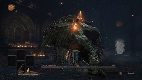 Dark Souls Iii Great Giant Vs Yhorm Battle Of Giants Youtube