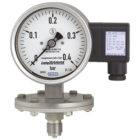 Diaphragm Pressure Gauge With Output Signal PGT43 100 PGT43 160