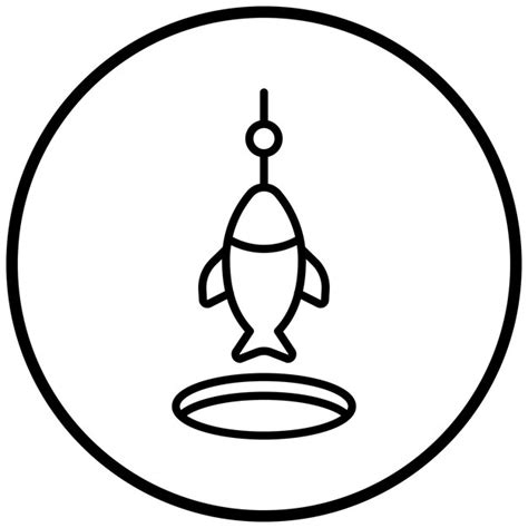Premium Vector Ice Fishing Icon Style