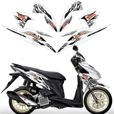 Jual STRIPING TRANSPARAN VARIO 125 OLD BOHLAM KZR CUSTOM MODEL