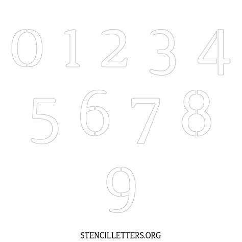 Free Printable Numbers Stencils Design Style 25 Elegant Stencil