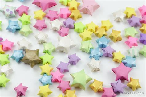 Origami Lucky Stars Tutorial Easy And Fun Paper Kawaii