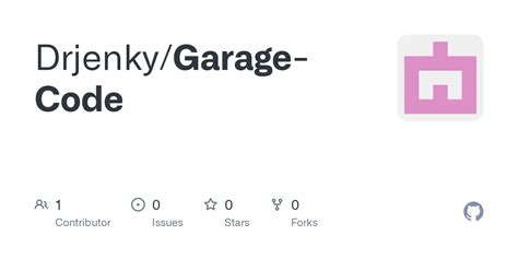GitHub - Drjenky/Garage-Code