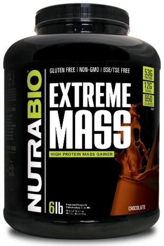 NutraBio® Extreme Mass Protein Powder - Chocolate, 6 lb - Kroger