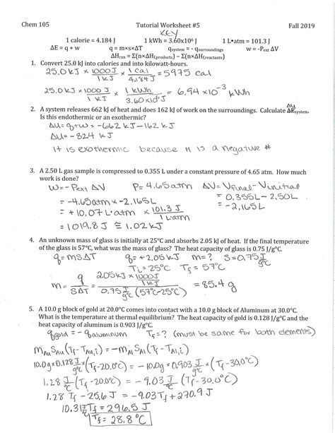 SOLUTION Principles Of Chem 1 Calculate Heat Capacity Hess Law