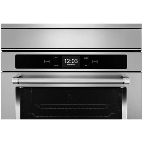 Kitchenaid 24 In 52 Cu Ft Electric Smart Double Wall Oven With True European Convection