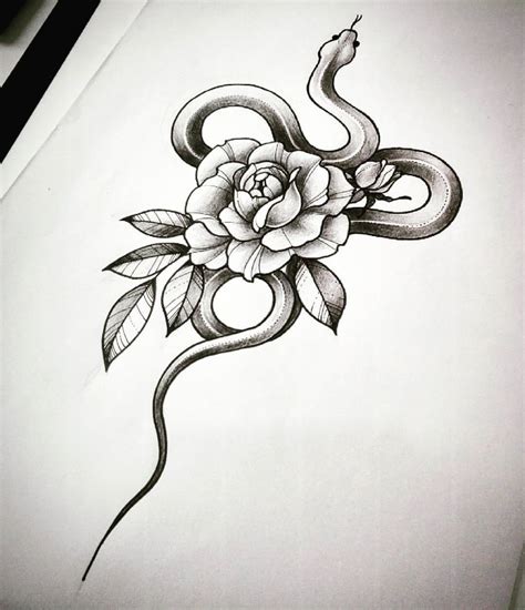 36+ Best Snake And Flower Tattoo Designs & Meanings - PetPress