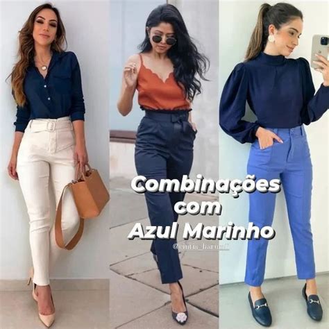 Introduzir 81 imagem que cor de calça combina blusa azul marinho