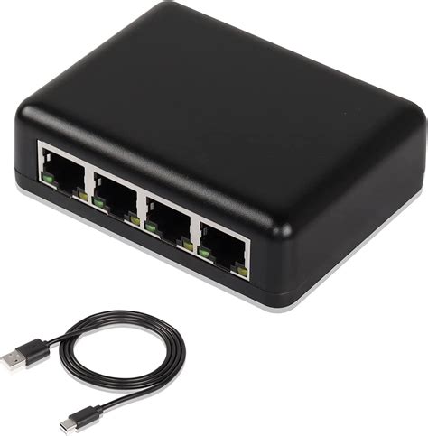 Getuscart Sinloon Rj45 Network Splitter Adapter Gigabit1000mbps Ethernet Cable Splitter Cat5