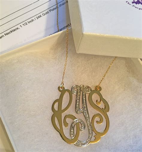 Gold Monogram Necklaces Monogram Jewelry Be Monogrammed