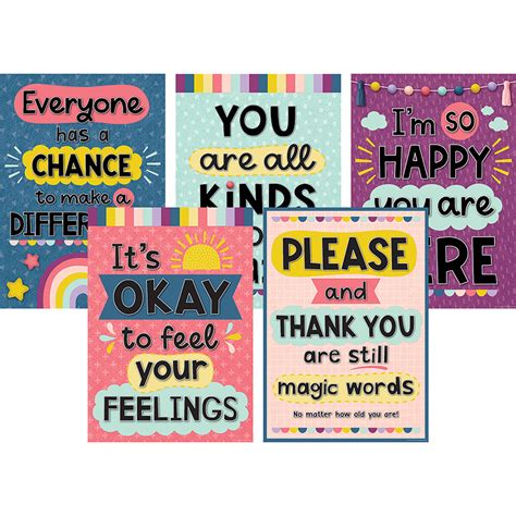 Teachersparadise Teacher Created Resources Oh Happy Day Poster Pack 5 Posters Tcr2088553