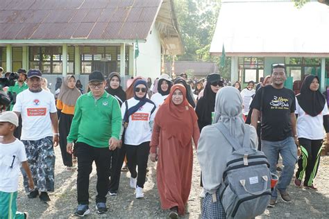 Ribuan Warga Banjiri Jalan Sehat Dan Pengajian Akbar PDNW Kabupaten Banggai