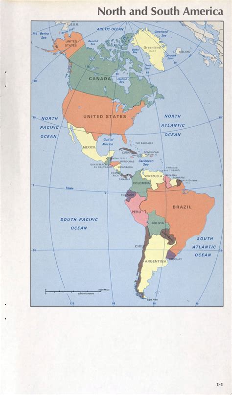 Usa Map North And South Map