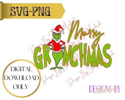 Merry Grinchmas Svg Grinch Svg Merry Grinchmas Christmas - Etsy India