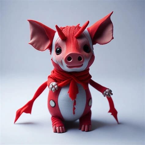 Premium Ai Image Draco Boar Baby Bull Vector Design Chibi
