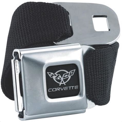 Corvette Seatbelt Belt Black With C5 Logo