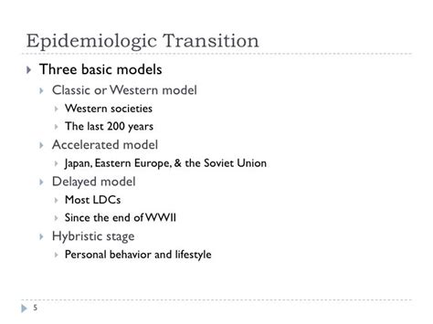 Epidemiological Transition