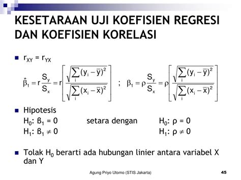 PPT ANALISIS REGRESI REGRESSION ANALYSIS PowerPoint Presentation