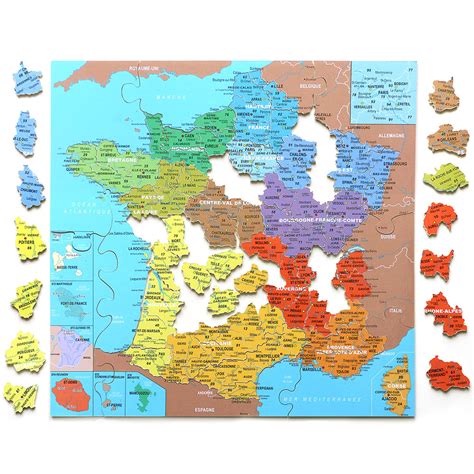 Puzzle Carte de France 100 pièces Mon ami le Bois