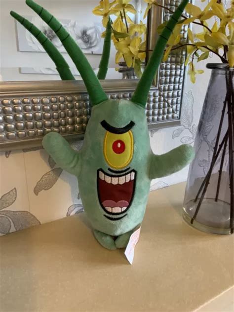 Spongebob Squarepants Sheldon J Plankton Ty Soft Toy Nickelodeon 13” Inches £14 18 Picclick Uk