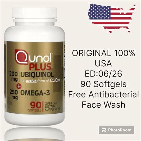 Qunol Plus Ubiguinolomega 3 200mg 250mg 90 Softgels Pre Order Usa