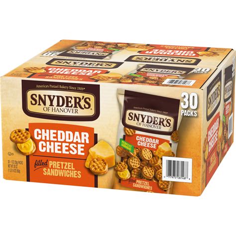 Buy Snyder S Of Hanover Pretzel Sandwiches Cheddar Cheese Snack Packs