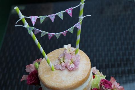 Naked Cake With Fresh Edible Flowers Cake By Denisa CakesDecor
