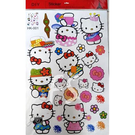 Jual Skm Wallstiker Sticker Stiker Hello Kitty Helo Kity Hk Baby