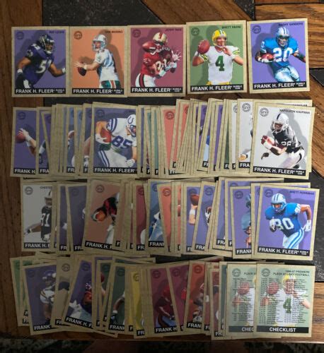 Fleer Goudey Football Set Complete Ray Lewis Rc Hofers