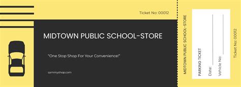 Free Printable Parking Ticket Template To Edit Online