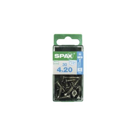 Vis TF Torx en inox Ø 4 x 20 mm 25 pièces SPAX