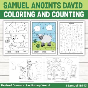 Samuel Anoints David Activity Pages Bible Crafts Shop