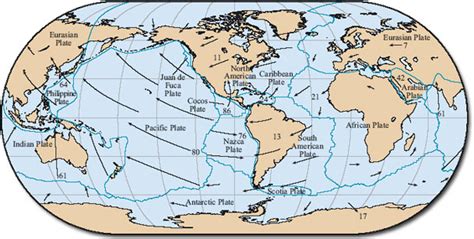 Plate Tectonics Plate Tectonics Figure 25 Map Showing Present Day