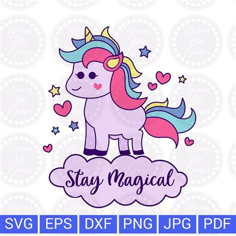 Stay Magical Svg Unicorn Svg Unicorn Clipart Unicorn Face Svg Etsy India