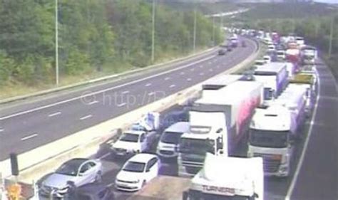 M62 Traffic Latest M62 Closed In Both Directions As Man Falls From