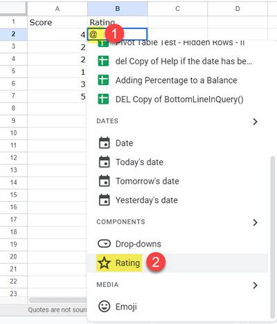 Rate With Ease Google Sheets New Built In Rating Feature